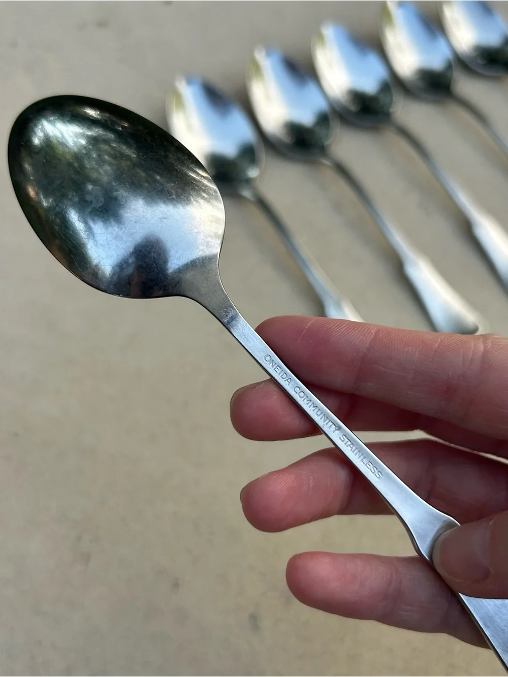 Oneida Patrick Henry Set of 6 Teaspoons 6”